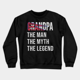 Grand Father Nepalese Grandpa The Man The Myth The Legend - Gift for Nepalese Dad With Roots From  Nepal Crewneck Sweatshirt